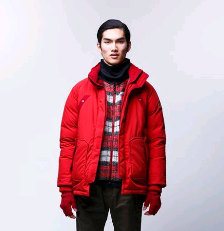 giubbotto white mountaineering red