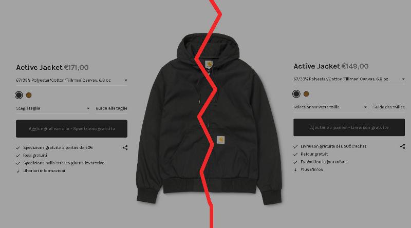 prezzi carhartt giubbino active