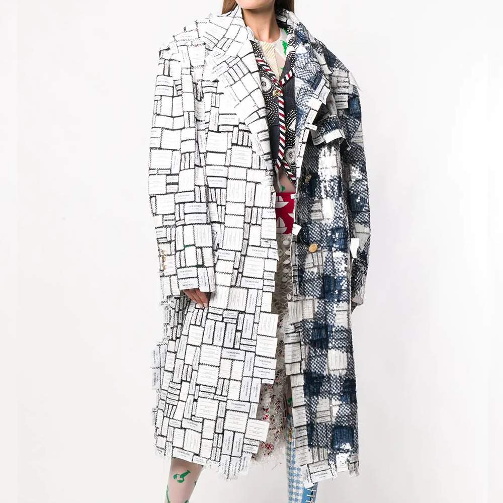 Cappotto Chesterfield Donna Thom Browne