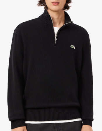 maglione zip lacoste